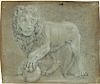 Italian School, 17th Century      Two Works: Lions in Profile, One After the Medici Lions