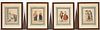 Four Framed Netherland Engravings - L. Portman