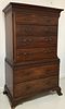 Antique English Chippendale Chest on Chest