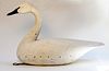 Large Hollow Carved Swan Decoy