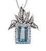 25.00ct Aquamarine & 4.50ct Diamond Necklace