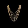 (14) Strain 18K YG Bezel Set Diamond Necklace