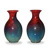2 Royal Doulton Sung Flambe Vases, F. Moore