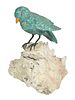 Carved Amazonite 'Songbird'