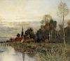 Karl Heffner (German, 1849-1925)      At the River