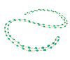 18K Turquoise Beaded Necklace, 19-20th Century