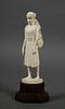 Vintage Carved Ivory Indian Woman