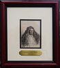 REMBRANT (1606-1669) "GREAT JEWISH BRIDE" ETCHING
