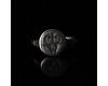 RARE MEDIEVAL SILVER RING WITH BULL AND CROSS