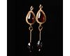 SUPERB PAIR OF ROMAN GOLD AND GARNETS EARRINGS