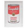 Andy Warhol. II.45: Campbell´s Chicken Noodle Soup. Con sello en la parte posterior "Fill in your own signature". Serigrafía. Enmarcado