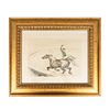 Henri de Toulouse-Lautrec. "Jockey, de la serie Au Cirque". Con monograma en plancha. Litografía edición póstuma. Enmarcado. 34 x 24 cm