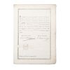 Codernin, Manuel. Diploma otorgado por "La Compañía Lancasteriana".  México a 8 de Enero de 1823. Firma.