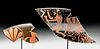 Attic Red Figure Kylix Pottery Fragments, Oltos Painter