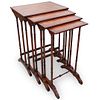(4 Pc) Theodore Alexander Wooden Nesting Tables