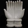 Marble Carved Hands Sculpture