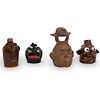 (4 Pc) Figural Jug Collection