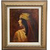 Oil on Canvas Painting Signed Crozier