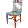 Keith Haring Style Painted Chair