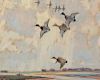 Reveau Mott Bassett (American, 1897-1981)      Ducks in Flight
