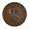 Rare Major General George Meade bronze medal, dated July 4th, 1866, presented by the Union League