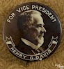 Henry G. Davis for Vice President, political button, 1 1/8'' dia.