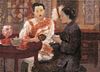 Yihang Pan (Chinese, b. 1957)      Two Women at Tea