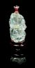 * A Rock Crystal Snuff Bottle Height 4 1/2 inches (with stand).