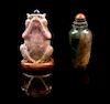 * Two Hardstone Snuff Bottles Height of tallest 2 3/4 inches.