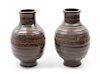 * A Pair of Ceramic Vases Height 12 x width 8 inches.