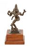 * An Indian Bronze Figure Height 3 1/4 inches.