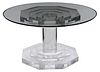 Pedestal-Base Lucite and