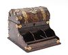 Burlwood Veneer Brass Mounted Letter Box
