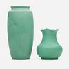 Teco Pottery, vases models 60B and 233, set of two