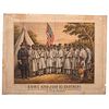 Come and Join Us Brothers, Very Rare Civil War Colored Troops Recruitment Broadside
