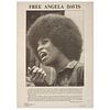 Free Angela Davis Poster, California, ca 1970, Plus