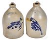 Two Norton stoneware jugs, 19th c.