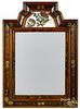Painted courting mirror, mid 18th c.