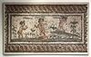Important Roman Mosaic Nilotic Scene, 3 Pygmies