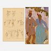 Pedro Figari, De Paseo and Untitled (two works)