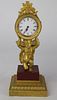 Petite French Figural Table Clock
