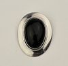 Sterling Taxco Pin/Pendant with Onyx