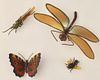 Figural Insect Group: One Signed Daniel Boone