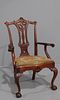 Chippendale Style Mahogany Armchair