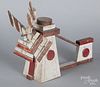 Painted windmill whirligig, early 20th c.