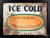 Painted tin Ice Cold watermelon sign