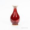 Small Flambe-glazed Bottle Vase