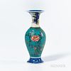 Totai   Blue and White Porcelain Cloisonné Vase