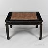 Black-painted Low Square Table, Kang Zhou