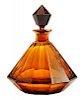 Jewel-Shaped Rich Amber Perfume Bottle